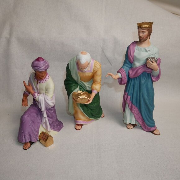 Lenox "The Three Kings" Renaissance Nativity Figurines Set Boxed OOP Vintage - Picture 2 of 16